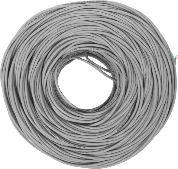 Кабель сетевой информационный Suprlan Premium 01-1012-2 кат.5E FTP 4 пары 24AWG PVC внутренний 305м серый