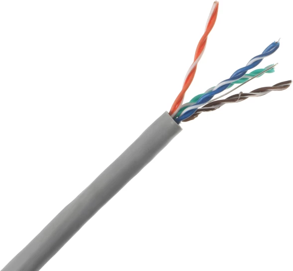 Кабель сетевой информационный Suprlan Premium 01-1012-2 кат.5E FTP 4 пары 24AWG PVC внутренний 305м серый