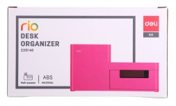 Органайзер настольный Deli EZ25140 Rio 4отд. 175x90x92мм розовый пластик