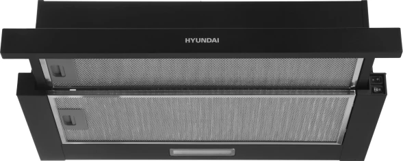 Вытяжка встраиваемая Hyundai HBH 6233 BK черный управление: кулисные переключатели (1 мотор)