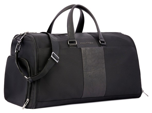Сумка дорожная Piquadro Brief2 PA6147BR2/N черная нейлон/натур.кожа
