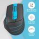 Мышь A4Tech Fstyler FG30S серый/синий оптическая (2000dpi) silent беспроводная USB (5but)