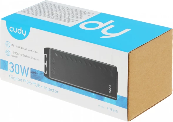 Инжектор PoE Cudy POE200 10/100/1000BASE-T 30Вт 54В(DC)
