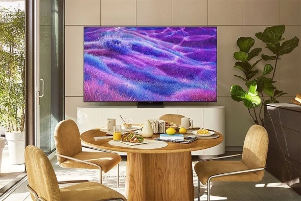 Телевизор QLED Samsung 65&amp;quot; QE65QN80FAUXRU Series 9 черный титан/черный 4K Ultra HD 120Hz DVB-T2 DVB-C DVB-S2 USB WiFi Smart TV