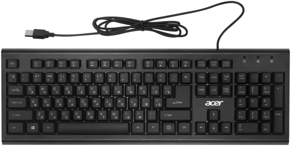 Клавиатура Acer OKW120 черный USB (ZL.KBDEE.006)