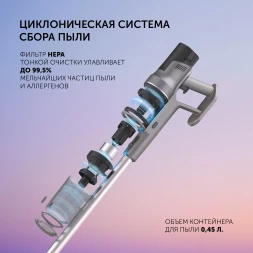 Пылесос Polaris Fusion PVCS 4010 450Вт серый