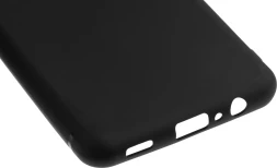 Чехол (клип-кейс) BoraSCO для Samsung Galaxy A12 черный (матовый) (39790)