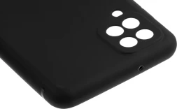 Чехол (клип-кейс) BoraSCO для Samsung Galaxy A12 черный (матовый) (39790)