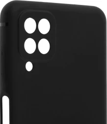 Чехол (клип-кейс) BoraSCO для Samsung Galaxy A12 черный (матовый) (39790)