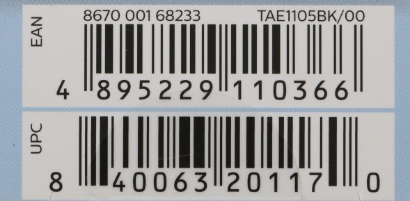 Гарнитура вкладыши Philips TAE1105BK/00 1.2м черный проводные в ушной раковине