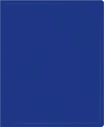 Папка на 2-х кольцах Silwerhof Eco A4 пластик 0.5мм кор.30мм синий