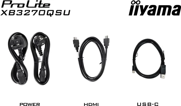 Монитор Iiyama 31.5&amp;quot; ProLite XB3270QSU-B1 черный IPS 16:9 HDMI M/M матовая HAS Piv 250cd 178гр/178гр 2560x1440 100Hz DP 2K USB 8.6кг