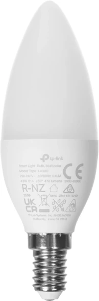 Умная лампа TP-Link Tapo L430C E14 4.7Вт 470lm Wi-Fi