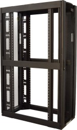 Шкаф коммутационный Lanmaster LAN-DC-CBP-xxU-8xy (LAN-DC-CBP-42UX6X12) напольный 42U 600x1200мм пер.дв.перфор. задн.дв.перфор. 4 бок.пан. 1500кг черный 101кг 1992мм металл