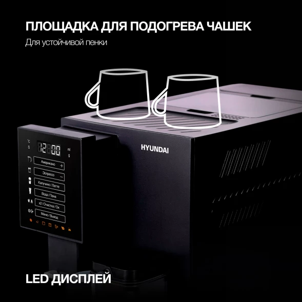 Кофемашина Hyundai HAM-5405 1350Вт черный