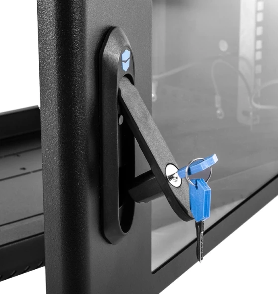 Шкаф коммутационный ЦМО (ШРН-6.650-9005) настенный 6U 600x650мм пер.дв.стекл 200кг черный 600мм 14кг 180град. 346мм IP20 металл