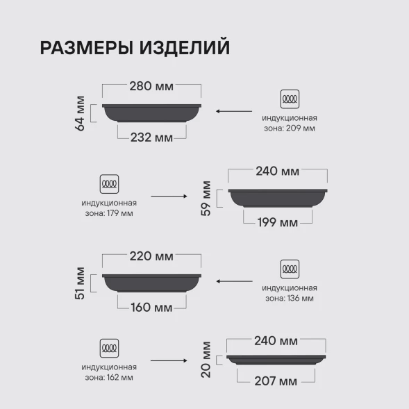 Набор посуды Rondell Brando RDA-2063 5 предметов