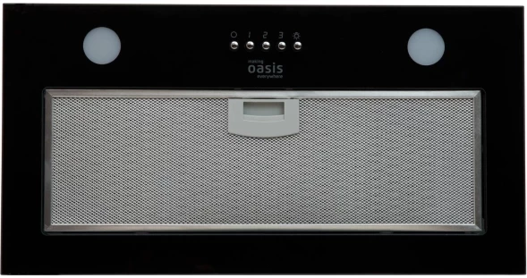 Вытяжка встраиваемая Oasis UNC-50B (FR) черный управление: кнопочное (1 мотор)