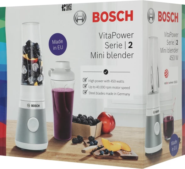 Блендер стационарный Bosch VitaPower Serie 2 MMB2111T 450Вт серебристый