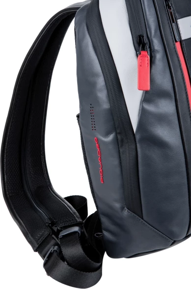Рюкзак слинг Piquadro Urban CA6801UB00/GRN серый/черный натур.кожа