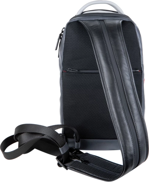 Рюкзак слинг Piquadro Urban CA6801UB00/GRN серый/черный натур.кожа