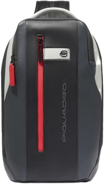 Рюкзак слинг Piquadro Urban CA6801UB00/GRN серый/черный натур.кожа