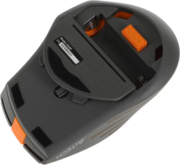 Мышь A4Tech Fstyler FG30S серый/оранжевый оптическая (2000dpi) silent беспроводная USB (6but)