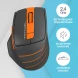Мышь A4Tech Fstyler FG30S серый/оранжевый оптическая (2000dpi) silent беспроводная USB (6but)