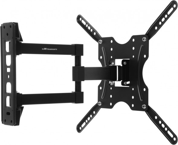 Кронштейн для телевизора Ultramounts UM904 черный 32&amp;quot;-55&amp;quot; макс.30кг настенный поворотно-выдвижной и наклонный