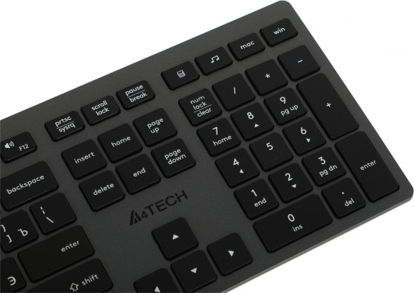 Клавиатура A4Tech Fstyler FX50 серый USB slim Multimedia (FX50 GREY)