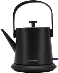 Чайник электрический Hyundai HYK-S2042 0.6л. 1000Вт черный корпус: металл