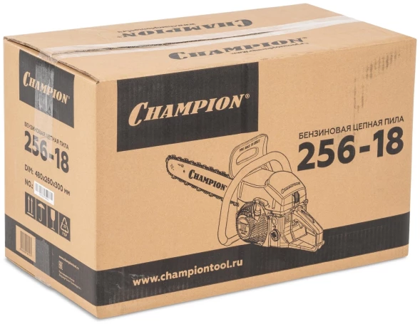 Бензопила Champion 256-18 2500Вт 3.4л.с. дл.шины:18&amp;quot; (45cm)
