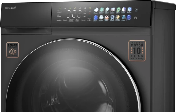 Стиральная машина Weissgauff WM 996 Autodose Inverter Touch загр.фронтальная макс.:11кг темно-серый