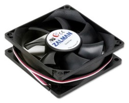Вентилятор Zalman ZM-F1 Plus (SF) 80x80mm черный 3-pin 20-23dB 85gr Ret