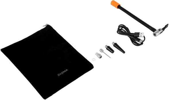 Автомобильный компрессор Digma QBK-120B шланг 0.2м