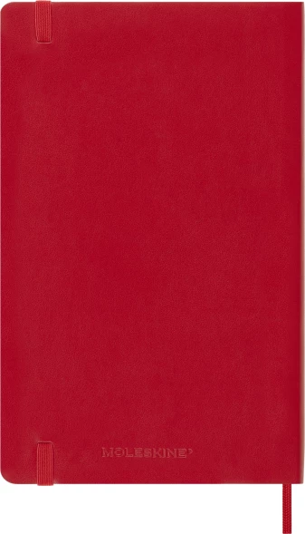 Еженедельник Moleskine ACADEMIC SOFT WKNT Large 130х210мм датир.18мес 208стр. мягкая обложка красный