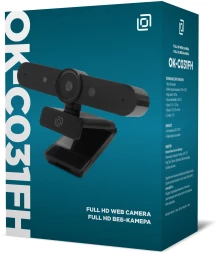 Камера Web Оклик OK-C031FH черный 2Mpix (1920x1080) USB2.0 с микрофоном