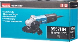 Углошлифовальная машина Makita 9557HNRK 840Вт 11000об/мин рез.шпин.:M14 d=115мм