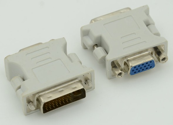 Переходник DVI-I(m) VGA (f) серый