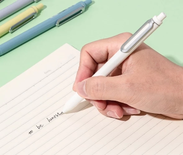 Ручка гелев. автоматическая Deli EG338-BL ассорти d=0.5мм син. черн.