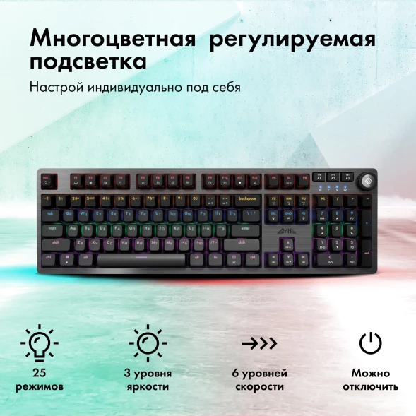 Клавиатура GMNG GG-KB790X механическая черный/серый USB Multimedia for gamer LED (1913918)