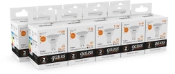 Лампа светодиодная Gauss Elementary 13611 11Вт цок.:GU10 софит 180B 3000K св.свеч.бел.теп. (упак.:1шт)