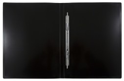 Папка метал.пруж.скоросш. Бюрократ DeLuxe DL07PMILK A4 пластик 0.7мм кор.27мм молочный