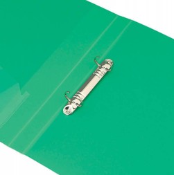 Папка на 2-х кольцах Бюрократ -0827/2RBLCK A4 пластик 0.7мм кор.27мм внутр. с вставкой черный