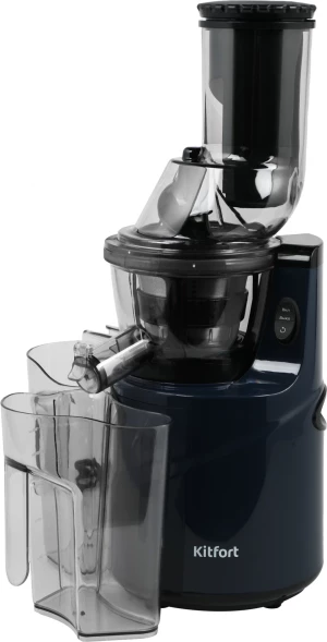 Соковыжималка шнековая Kitfort КТ-1158 150Вт рез.сок.:1000мл. синий/черный