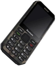 Мобильный телефон XENIUM X300 зеленый моноблок 2Sim 2.8&amp;quot; 240x320 Nucleus 0.3Mpix GSM900/1800 MP3 FM microSD max32Gb