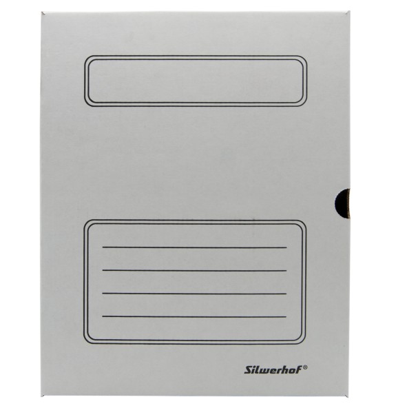 Короб архивный Silwerhof КА-150БЕЛЫЙ микрогофрокартон корешок 150мм 260x325x150мм белый