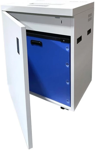 Шредер Office Kit S1350 3,9x35 белый (секр.P-4) фрагменты 35лист. 135лтр. скрепки скобы пл.карты CD