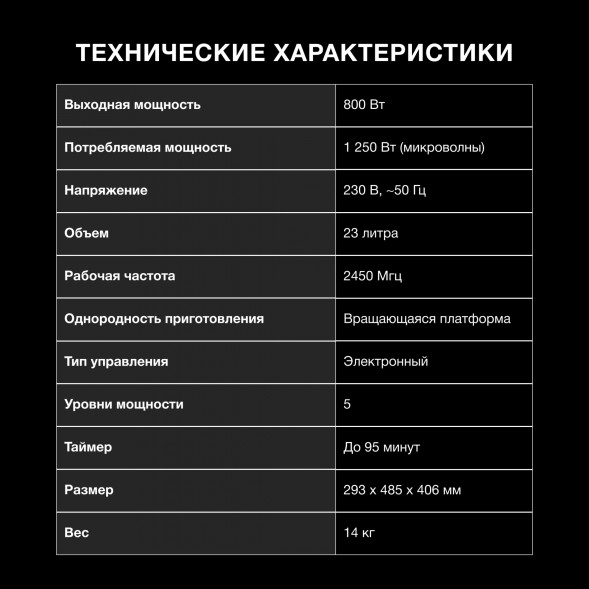Микроволновая Печь Hyundai HYM-D3007 23л. 800Вт белый