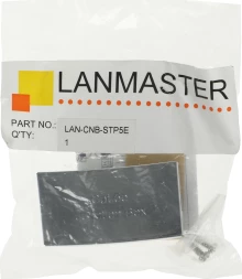Соединитель Lanmaster LAN-CNB-STP5E (упак.:1шт) 1м серебристый